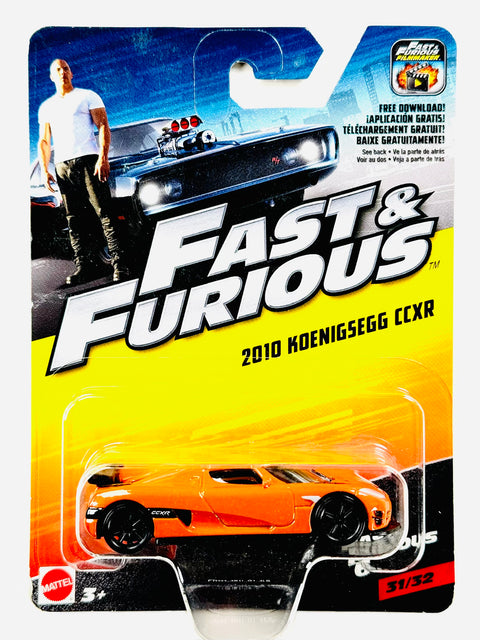 Mattel 2017 Fast & Furious 2010 Koenigsegg CCXR - Damaged Card/Blister
