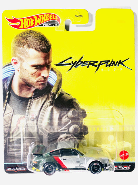 Hot Wheels 2022 Retro Entertainment Case K Cyberpunk 2077 Porsche 911 Turbo 930 - Damaged Card/Blister