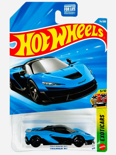 Hot Wheels Exoticars McLaren W1 (74/250) - Damaged Card – Jcardiecast