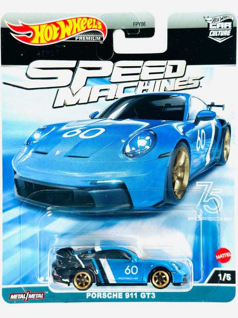 Hot Wheels 2023 Car Culture Speed Machines Porsche 911 Gt3 - Damaged Card/Blister