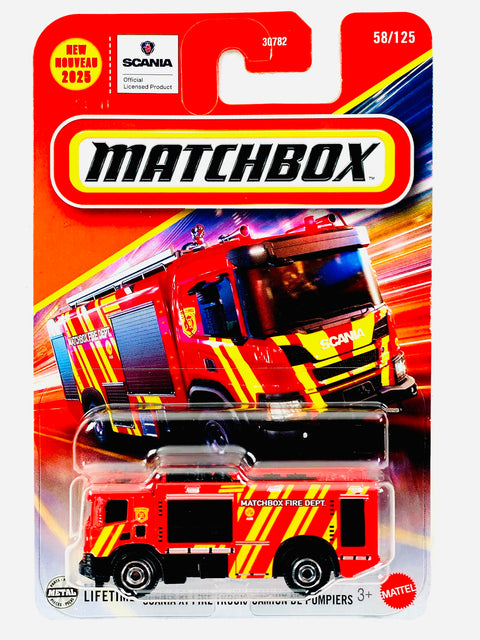 Matchbox 2025 Basic Case M Scania XT Fire Truck