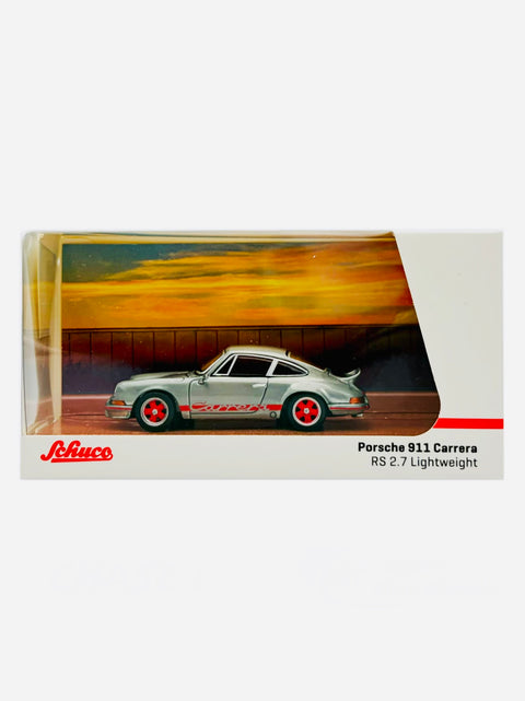 Tarmac Works x Schuco Collab 64 Porsche 911 Carrera RS 2.7 Lightweight White & Red Chase