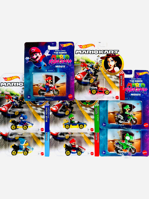 Hot Wheels 2026 Character Cars Mario Kart Factory Sealed Case F (8 Cars)