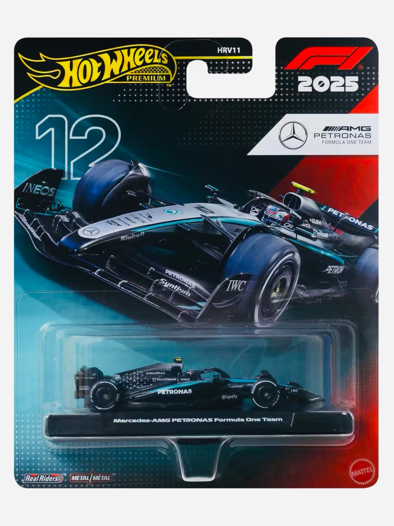 Hot Wheels 2025 F1 Formula 1 Race Team Kimi Antonelli Mercedes