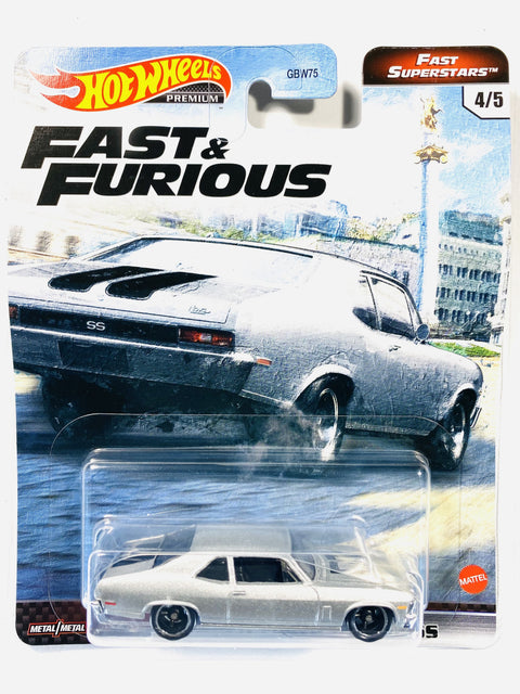 Hot Wheels 2021 Fast & Furious Fast Superstars '70 Chevy Nova SS - Damage Card