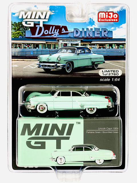 Mini GT Mijo Exclusives Lincoln Capri 1954 Parklane Green Bloomfield Green #623