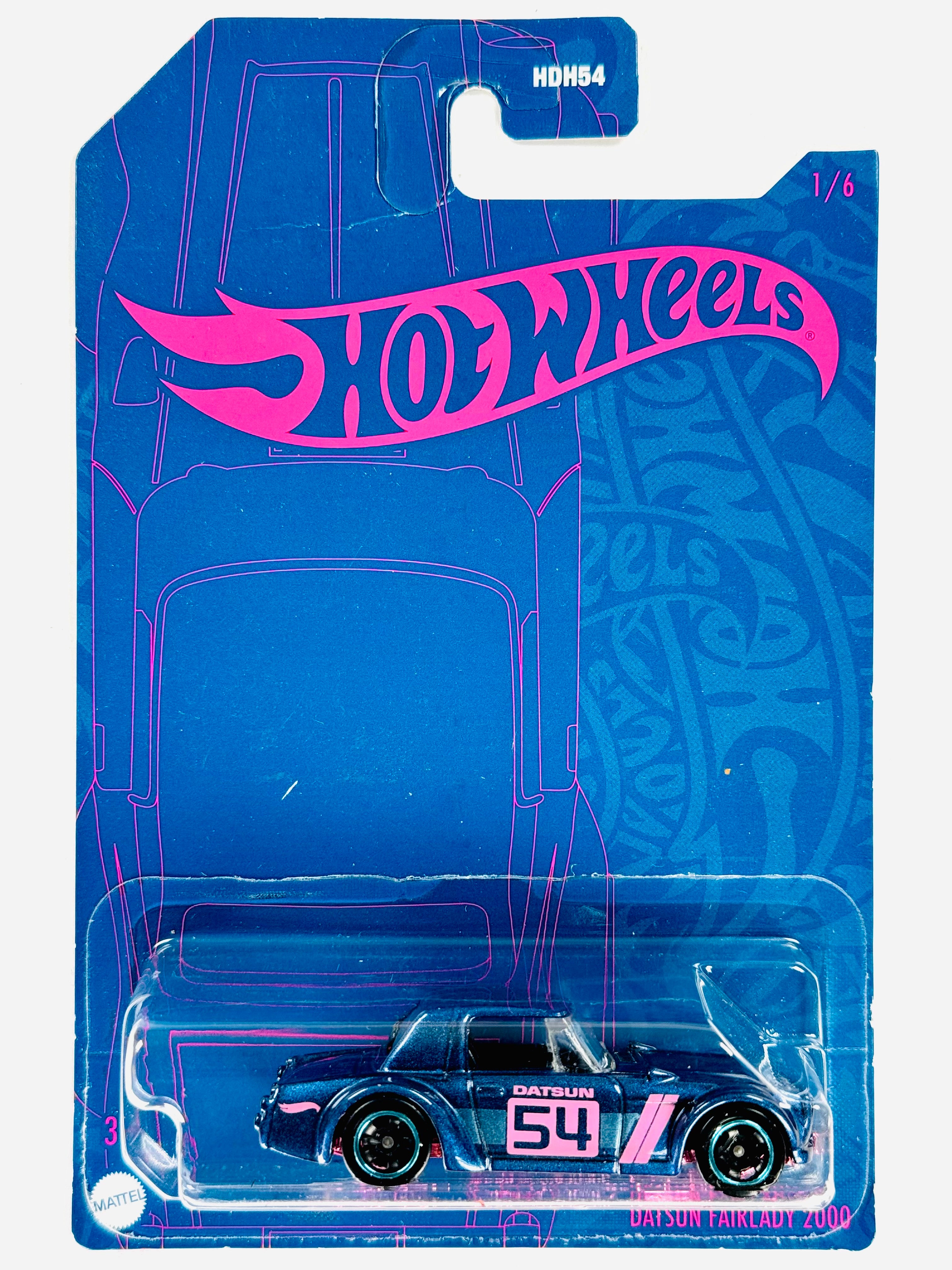 Hot Wheels 2022 Pearl & Chrome 54th Anniversary Series Datsun