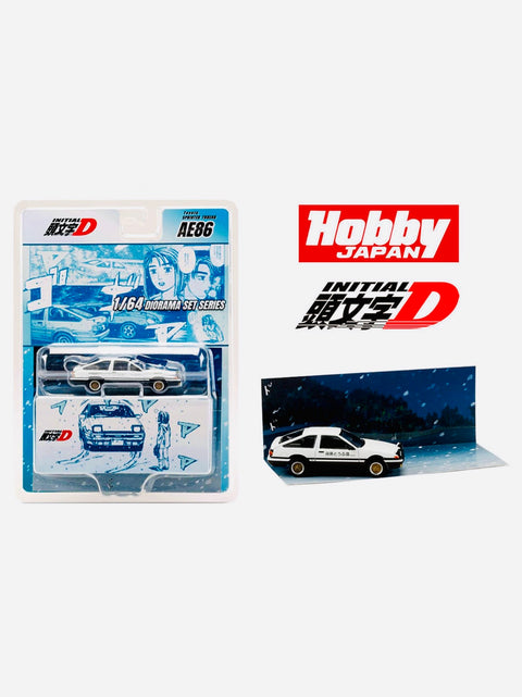 Initial D Hobby Japan Diorama Set Series Toyota Sprinter Trueno (AE86) Takumi Fujiwara & Natsuki Mogi