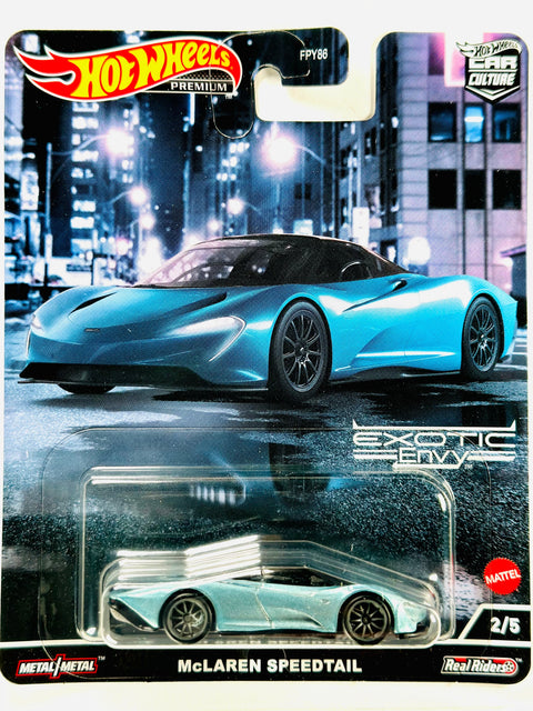 Hot Wheels 2022 Car Culture Exotic Envy McLaren Speedtail- Damaged Card/Blister