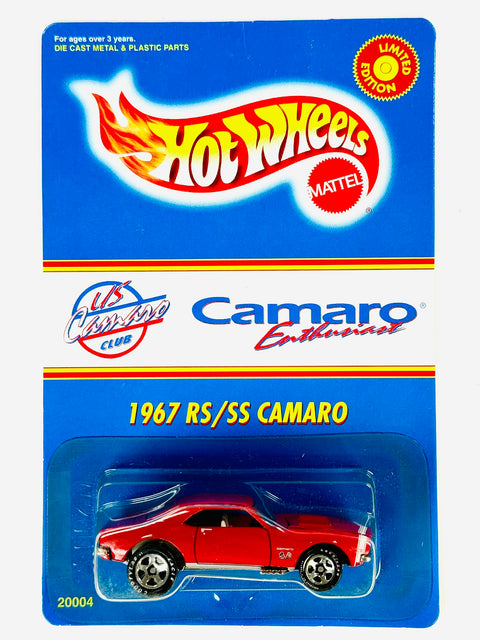 Hot Wheels 1998 Camaro Enthusiast 1967 RS/SS Camaro - Damaged Card/Yellow Blister