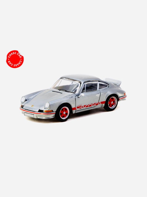 Tarmac Works x Schuco Collab 64 Porsche 911 Carrera RS 2.7 Lightweight White & Red Chase