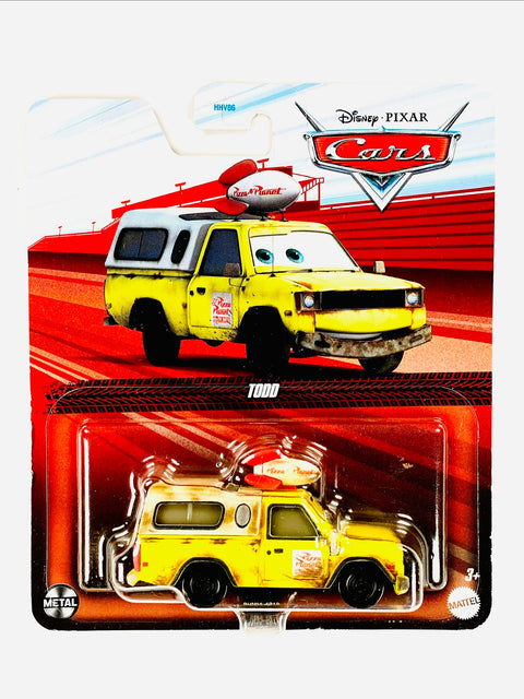 Hot Wheels Disney Character Pixar Cars Todd - Damaged Card