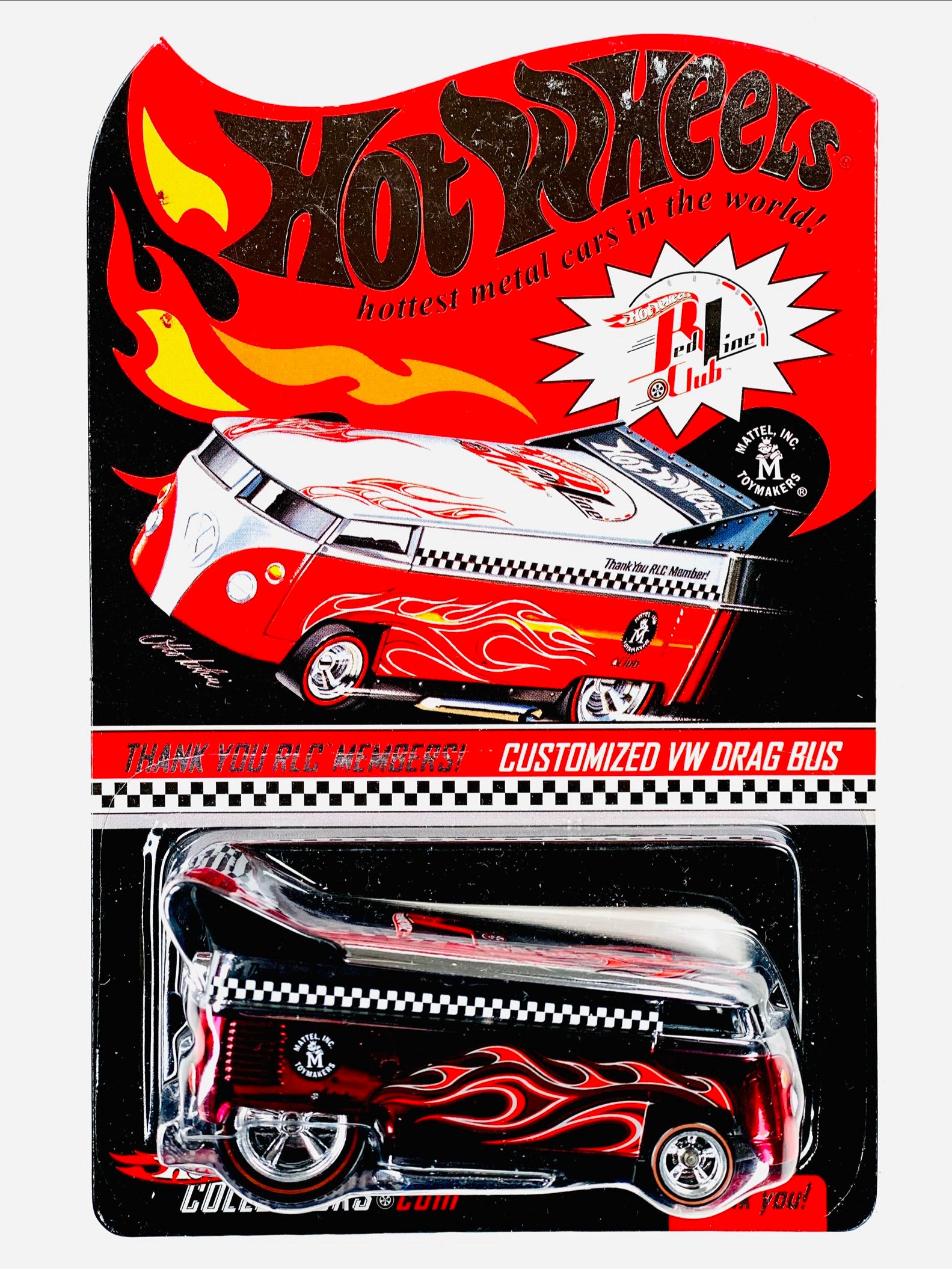Hot Wheels Thank You Car RLC Exclusive Customized VW Drag Bus