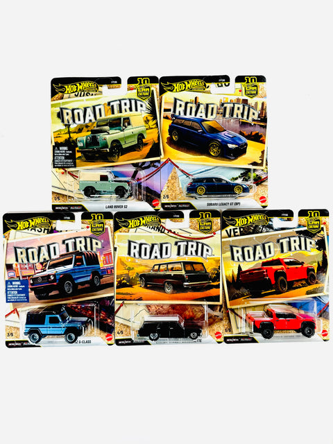 Hot Wheels 2026 Car Culture Road Trip Case V (Set of 5 Cars)