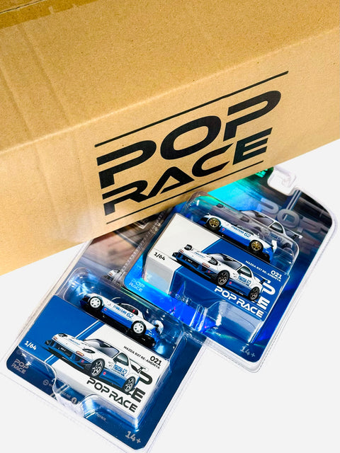 Pop Race Enigma Exclusive Mazda RX7 FD3S Blue & White #021 (12ct, One Chase Included)