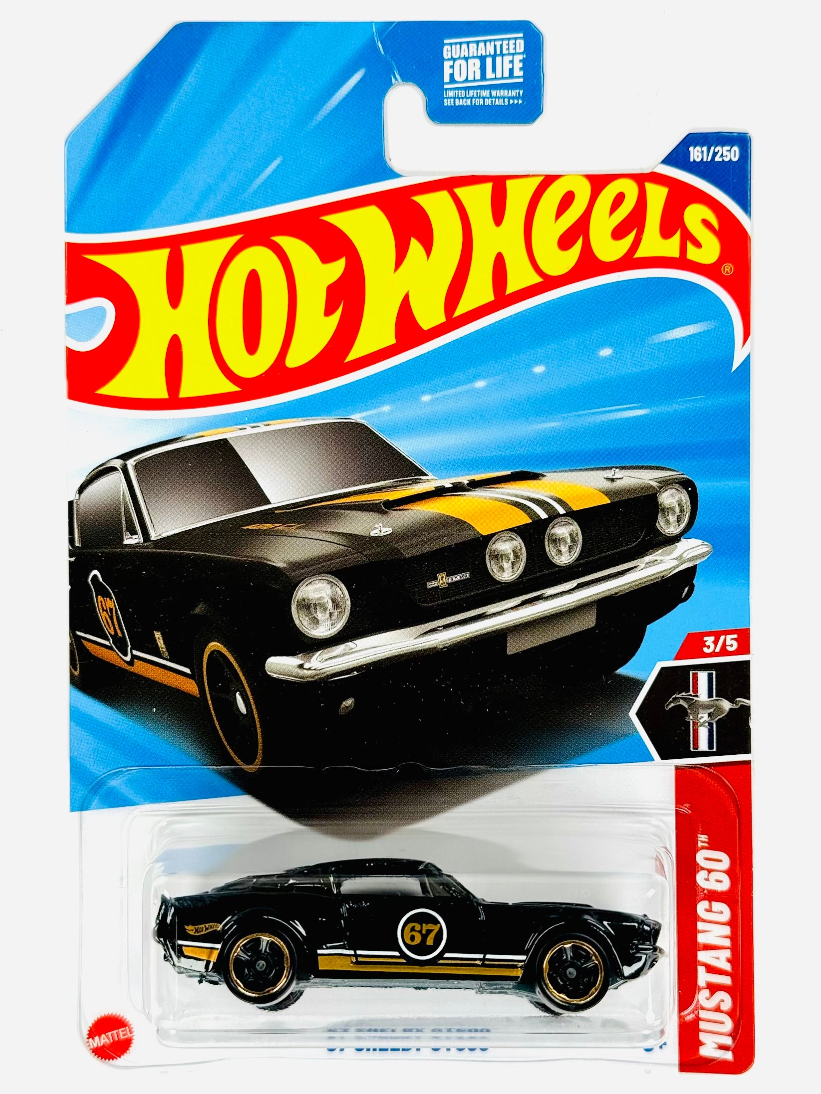 ホットウィール　'67 Mustang Hot Wheels Mustang 60 '67 Shelby GT500 (161/250) - Damaged Card