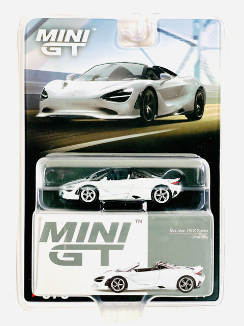 Mini GT Mijo Exclusives McLaren 750S Spider Cirrus Grey #973 Chase