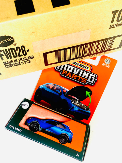 Matchbox 2025 Moving Parts Case B Opel Mokka Solid Pack (8 Cars)
