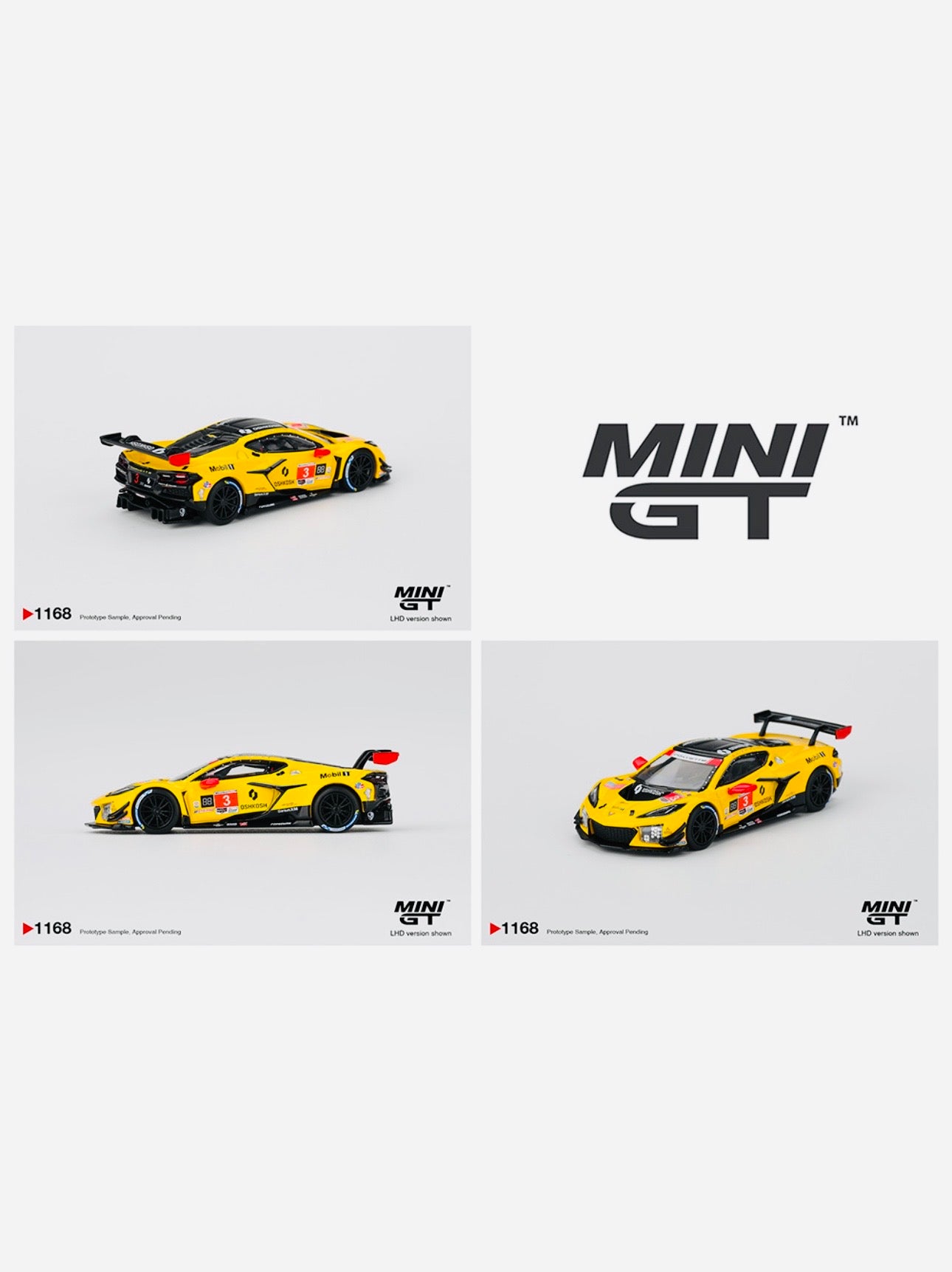 MINI GT Chevrolet Corvette Stingray ３台 Mini GT Chevrolet Corvette Z06 GT3.R #3 2025 IMSA Daytona 24 Hrs
