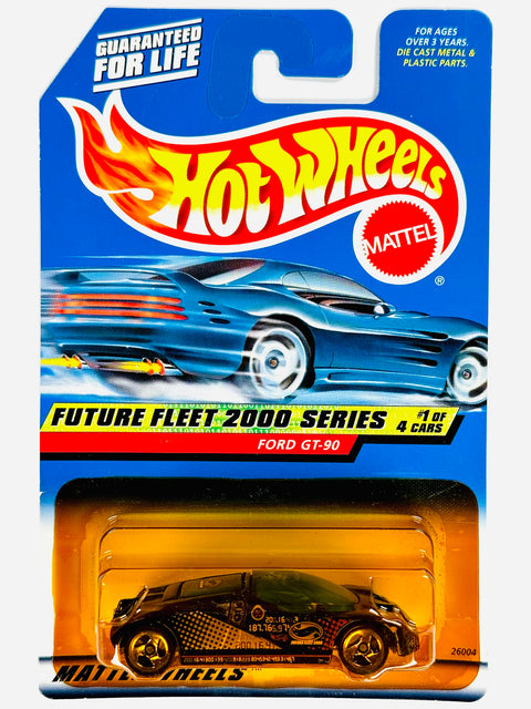 Hot Wheels Future Fleet 2000 Series Ford GT-90 (1/4) - Damaged Card/Yellow Blister