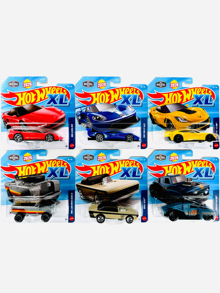 Hot Wheels 2026 XL Series 1:43 Scale Mix 4 Factory Sealed Case D