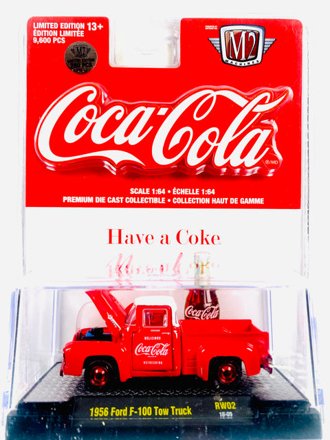 M2 Machine Coca Cola 1956 Ford F-100 Tow Truck Chase - Damaged
