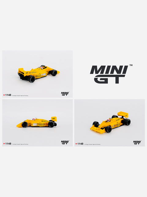 Mini GT Lotus 99T #11 Satoru Nakajima 1987 Monaco Grand Prix Yellow #1148
