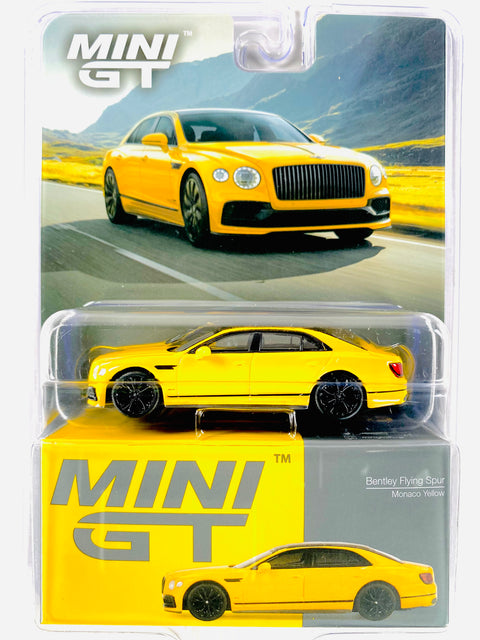 Mini GT Mijo Exclusive Bentley Flying Spur Monaco Yellow #955