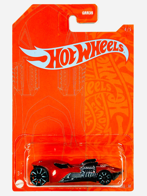 Hot Wheels 2021 53rd Anniversary Orange & Blue Series Twin Mill III (4/5) - Damaged Card/Blister