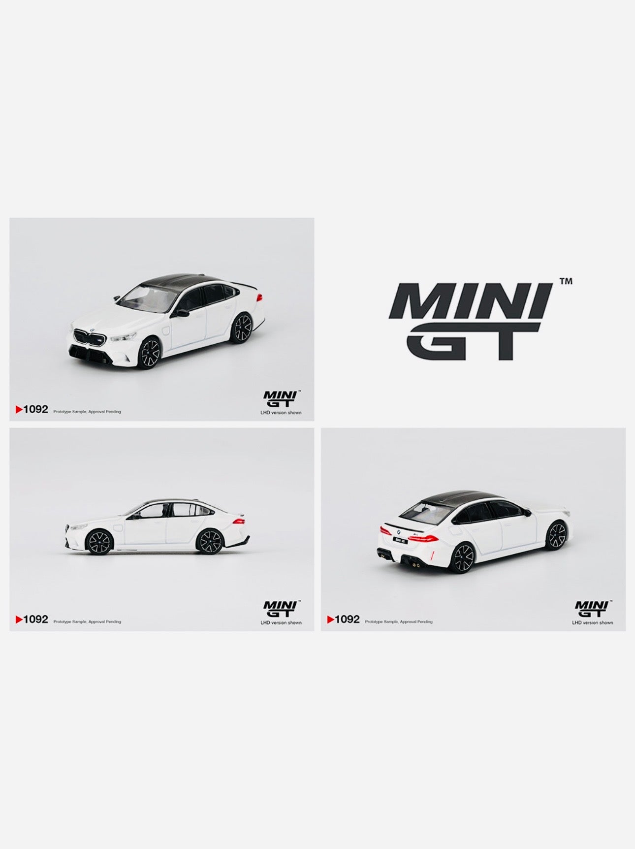 Mini GT BMW M5 Alpine White #1092 – Jcardiecast