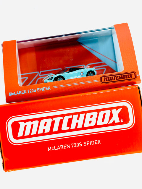 Matchbox 2024 Mattel Creations Gulf Oil Mclaren 720S Spider - Open Box
