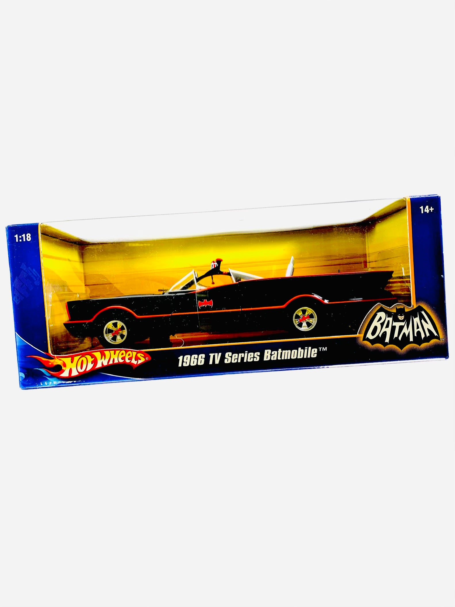 Hot Wheels BATMOBILE 1/18スケール Hot Wheels 1:18 Scale Batman 1966 TV Series Batmobile - Damaged
