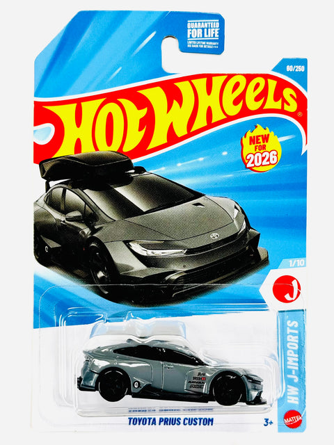 Hot Wheels HW J-Imports Toyota Prius Custom Gray - Damaged Card/Blister