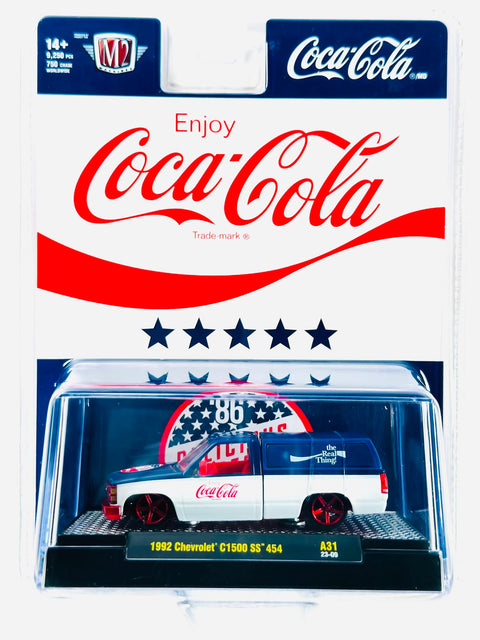 M2 Machines Coca Cola 1992 Chevrolet C1500 SS 454 Chase - Damaged Blister