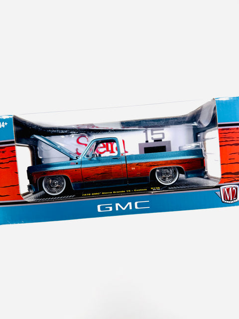 M2 Machines 1/24 Scale 1976 GMC Sierra Grande 15 Custom Truck - Damaged Box
