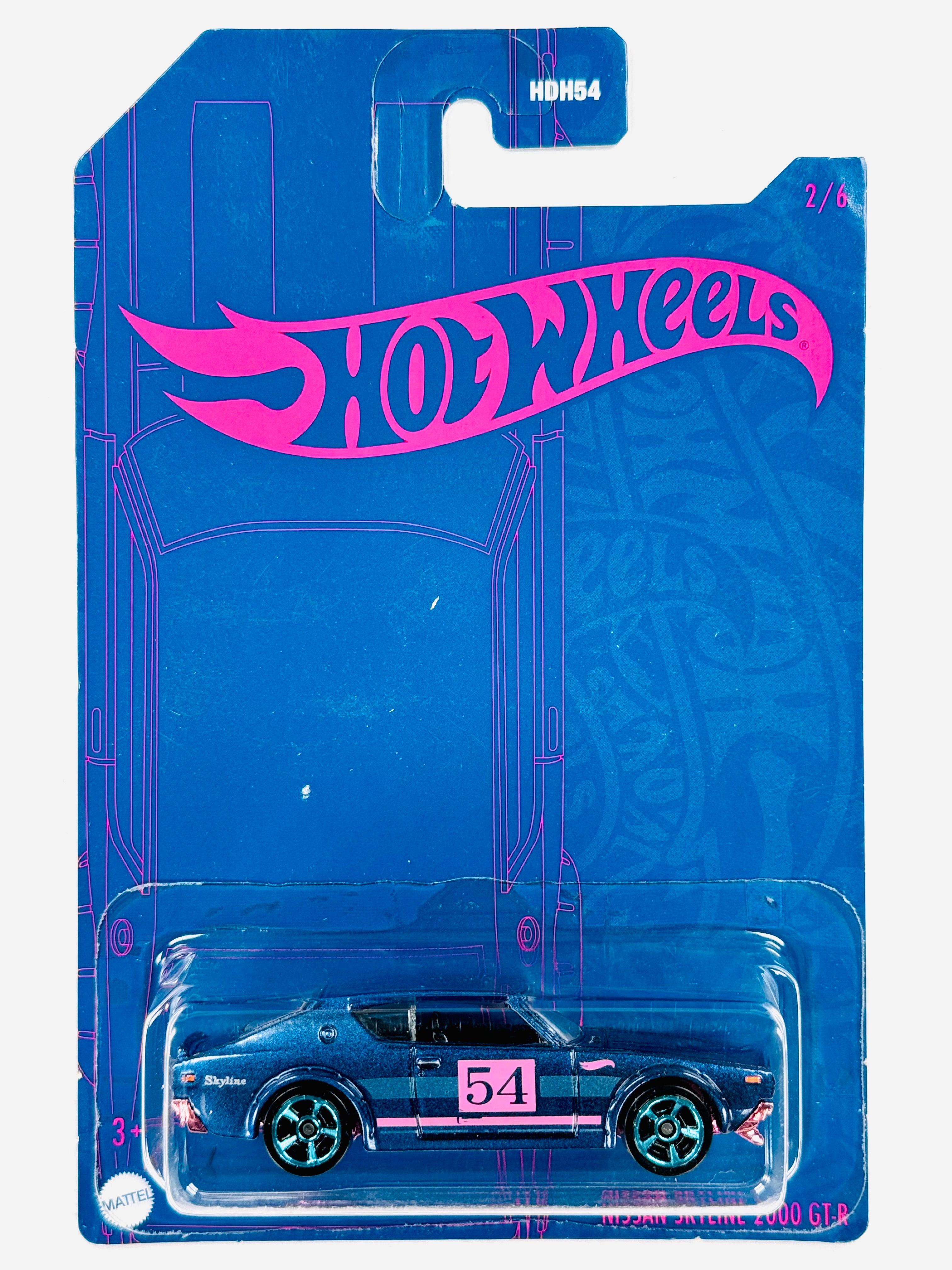 Hot Wheels ニッサン スカイライン 22 Hot Wheels 2022 54th Anniversary Satin Blue & Pink Series Nissan