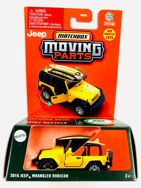 Matchbox 2025 Moving Parts Case C 2016 Jeep Wrangler Rubicon