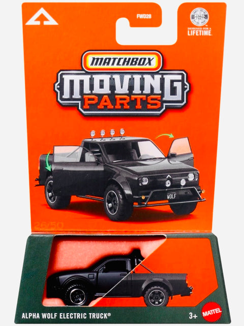 Matchbox 2026 Moving Parts Case M Alpha Motors Wolf