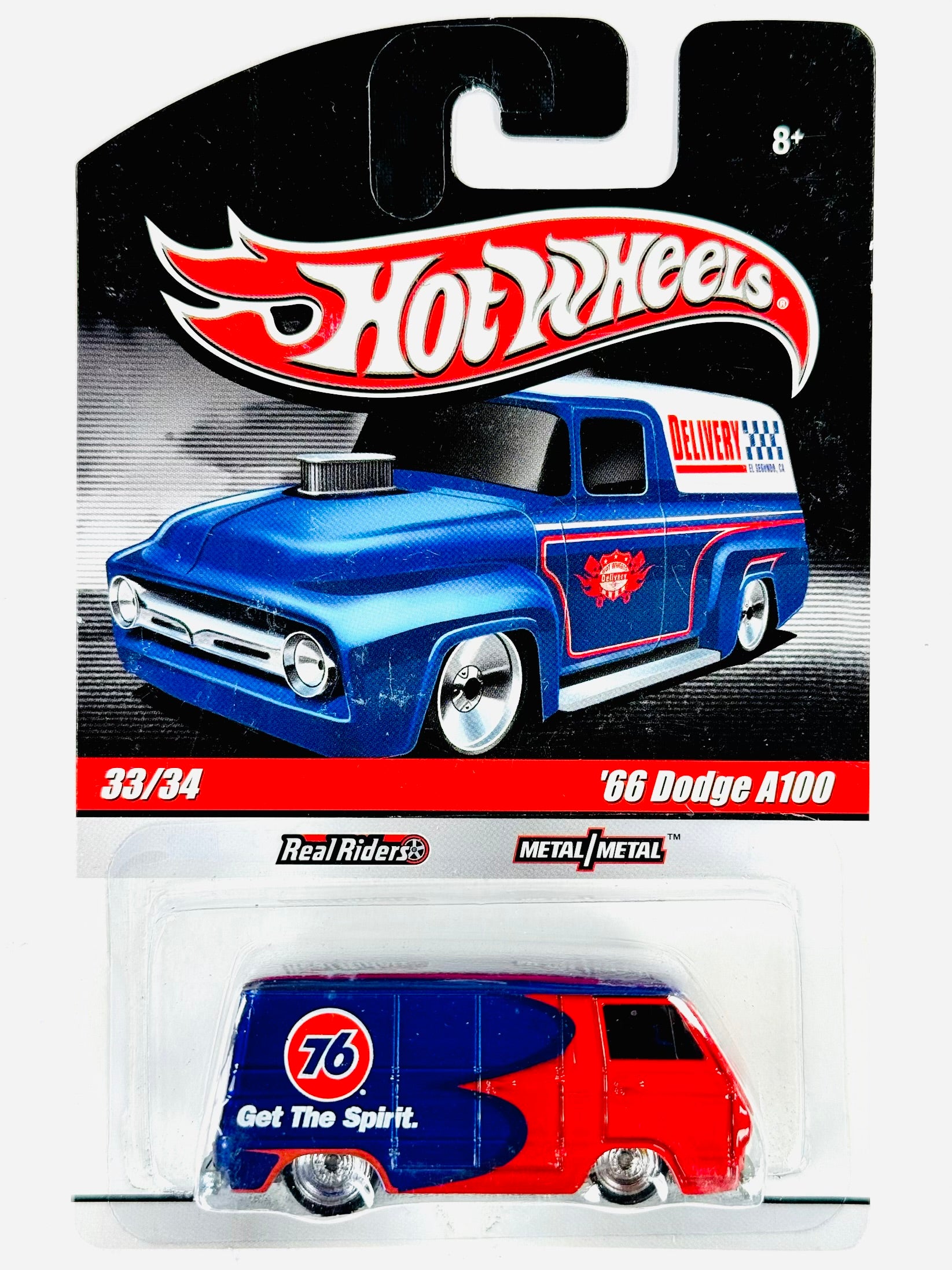 Hot Wheels Slick Rides Union 76 '66 Dodge A100 - Damaged Card