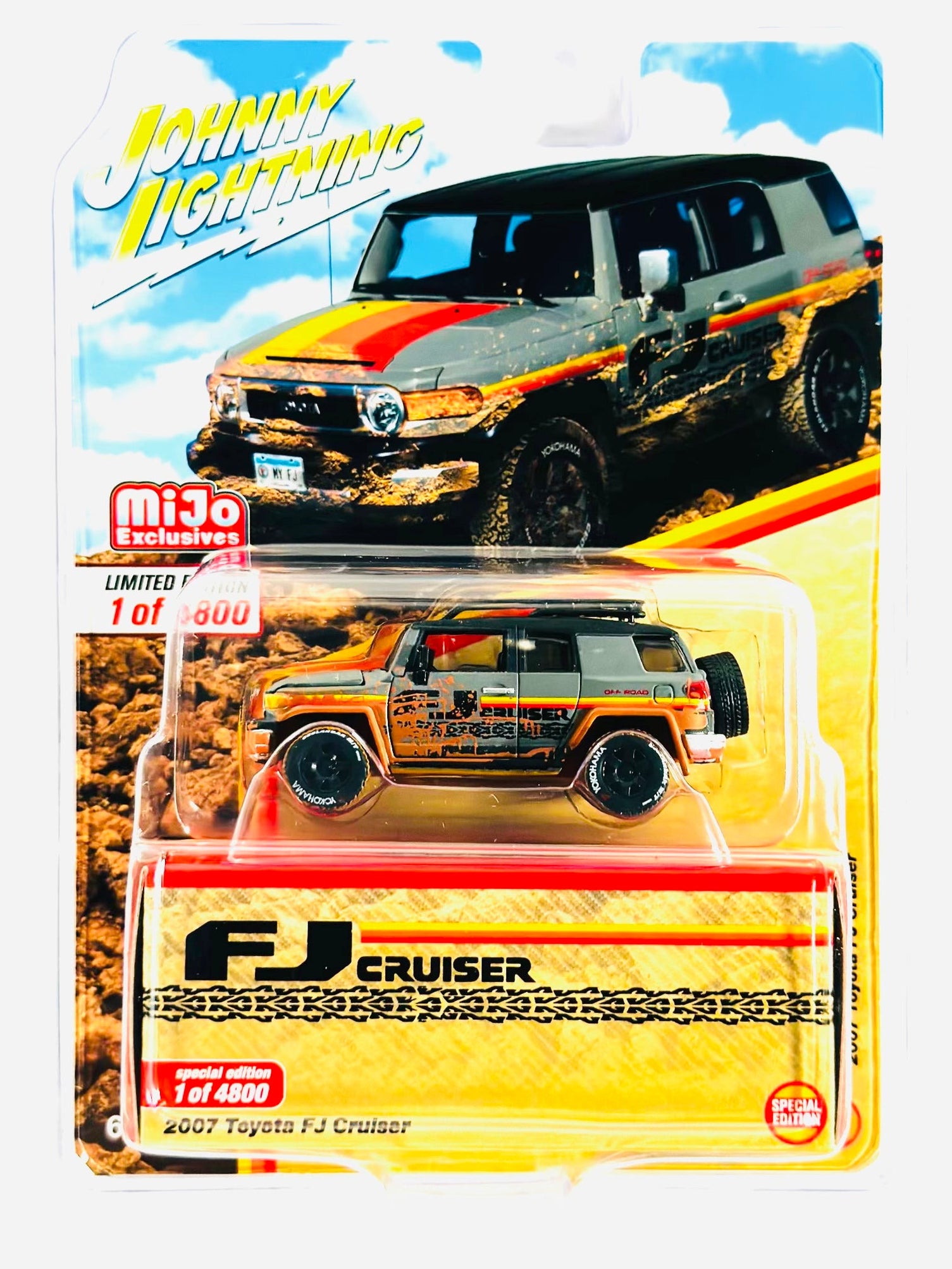 Johnny Lightning Mijo Exclusive 2007 Toyota FJ Cruiser Grey Muddy ...