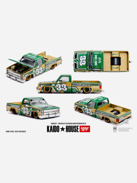 Mini GT x Kaido House Collab Factory Sealed Chevrolet Silverado Kaido Intimidator V2 Beige #267