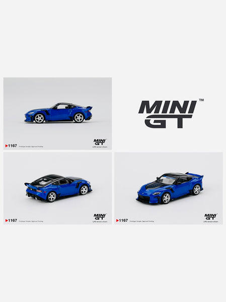 Mini GT Nissan Z VeilSide FFZ400 Seiran Blue #1167 – Jcardiecast