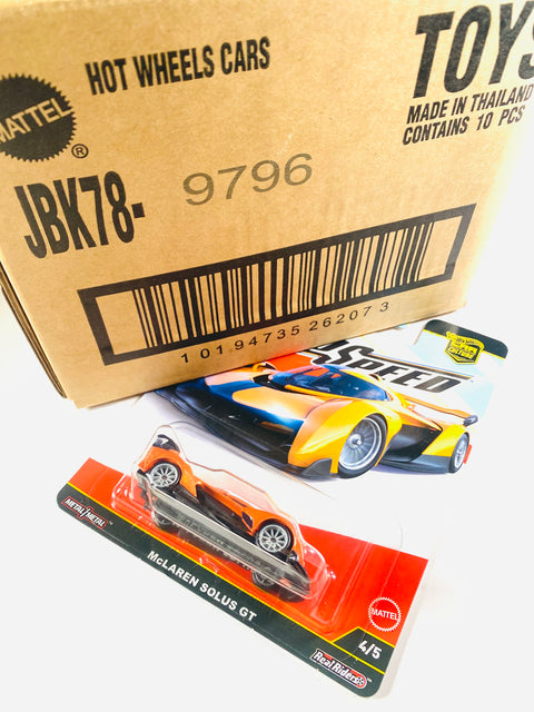 Hot Wheels 2025 Car Culture Euro McLaren Solus GT Factory Sealed Solid Pack (10 Cars)
