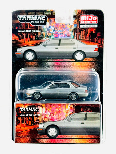 TARMAC Lexus LS400 (UCF10) ミニカー Tarmac Works Mijo Exclusive Lexus LS400 UCF10 Flint Grey Chase
