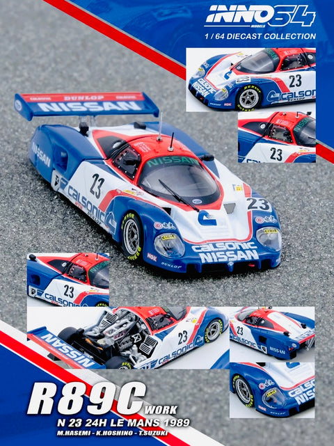Inno64 Factory Sealed R89C Le Mans 1989 No23 Masahiro Hasemi Kazuyoshi Hoshino Toshio Suzuki