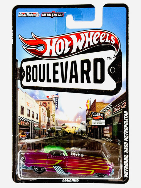 Hot Wheels 2012 Boulevard Legends Metrorail Nash Metropolitan - Damaged Card