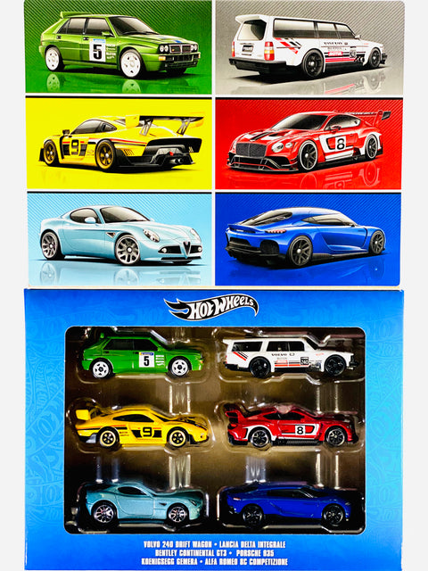 Hot Wheels 2024 European Themed Multipack 6 Cars - Damaged Box