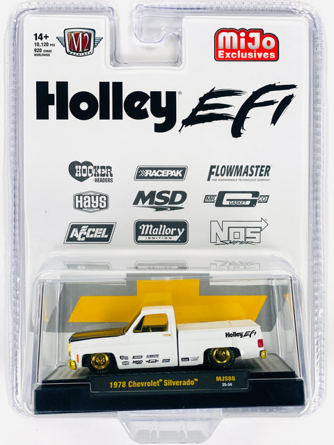 M2 Machines Hobby Exclusive 1978 Chevrolet Silverado Holley Custom White Chase