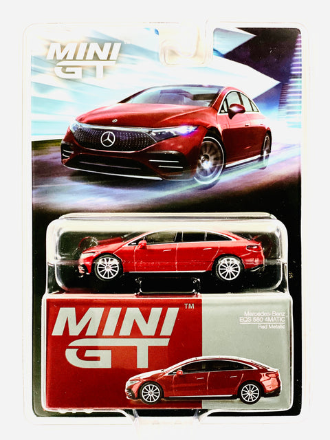 Mini GT Mijo Exclusive Mercedes-Benz EQS 580 4MATIC Red Metallic #970