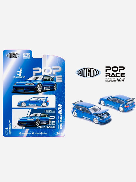 POPRACE パンデム シビック EG6 チェイス Pop Race Pandem Honda Civic EG6 #001 – Jcardiecast